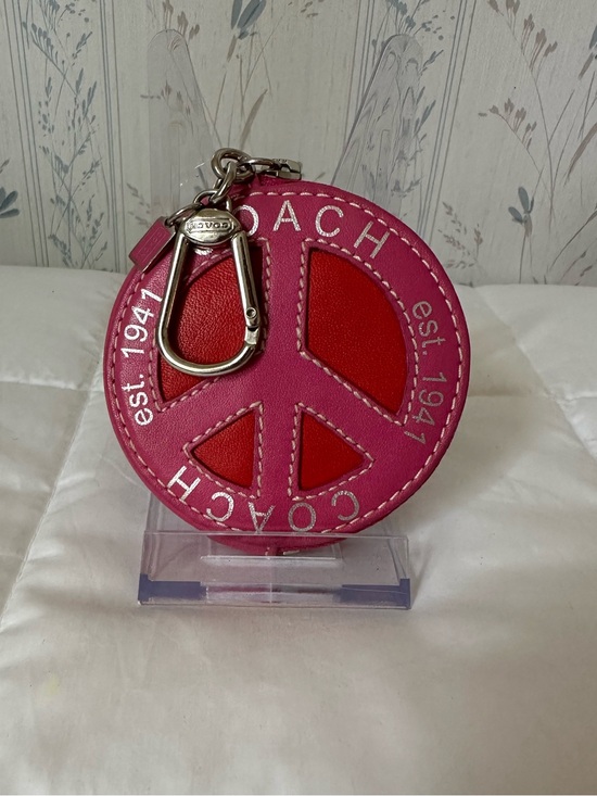 Coach Handbags - Coach Peace Pouch Keyfob